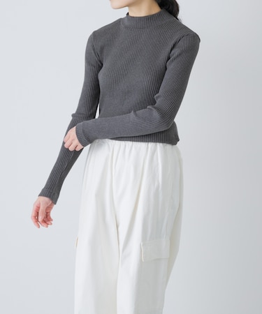 ヤクコットンハイネックカットソー