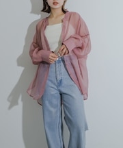 『一部WEB限定カラー』シアーシャンブレーシャツ