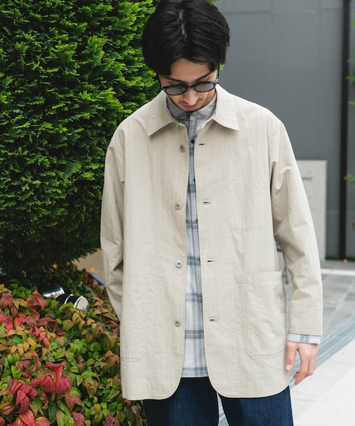 バイオウォッシュ カバーオール ミドルジャケット