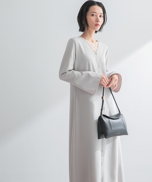 ストレッチジョーゼットワンピース