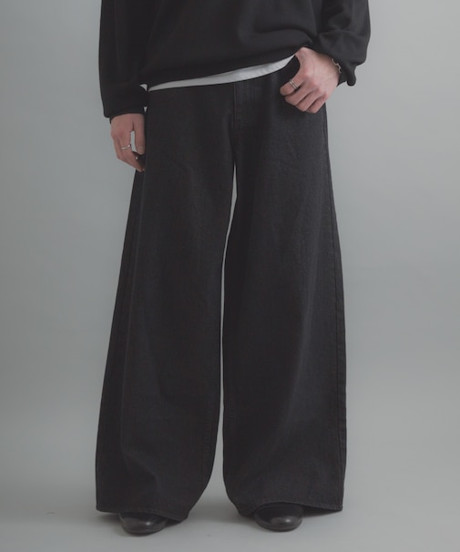 『一部WEB限定カラー』ヴィンテージライクデニムワイドパンツ