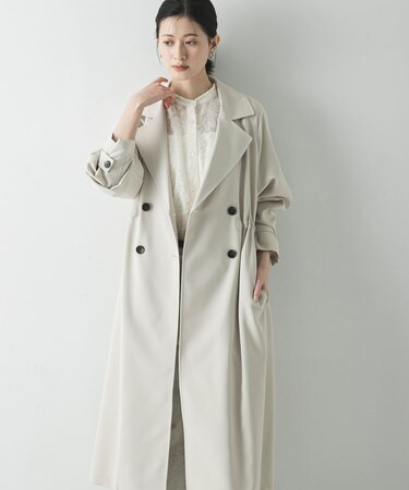 『撥水/UVカット』ドロストトレンチコート