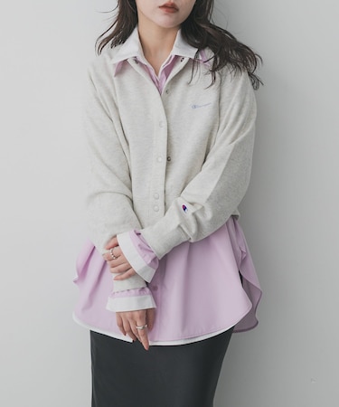 『WEB限定』フェイクレイヤードルーズシャツ