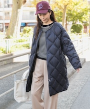 ライトダウンキルトロングコート