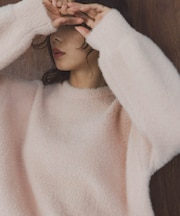 ミニフェザーWフェイスニットプルオーバー