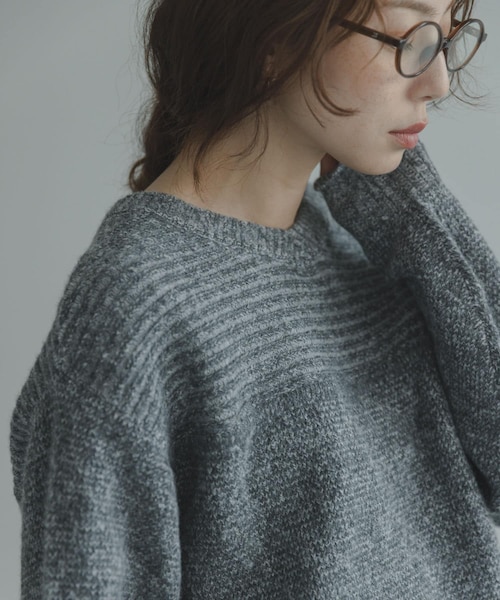 ウォッシャブルウールケーブルニット｜アマカの通販｜&mall（アンド