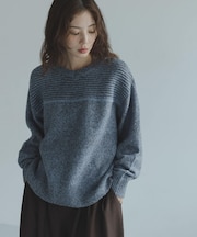 Wフェイス2wayニットプルオーバー