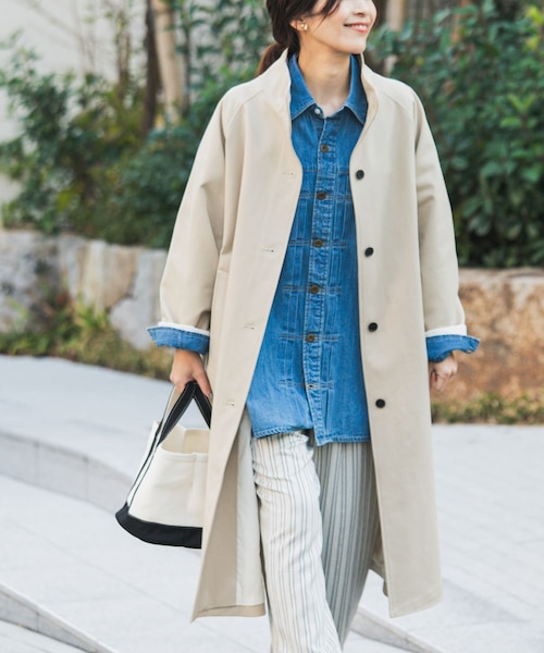 mikanさん専用『撥水』BACKヨークスタンドカラーコート URBAN RESEARCH DOORS｜『撥水』BACKヨークスタンドカラーコート