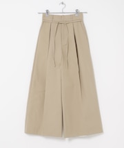 コットンツイルベルテッドワイドパンツ