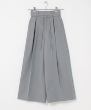 コットンツイルベルテッドワイドパンツ