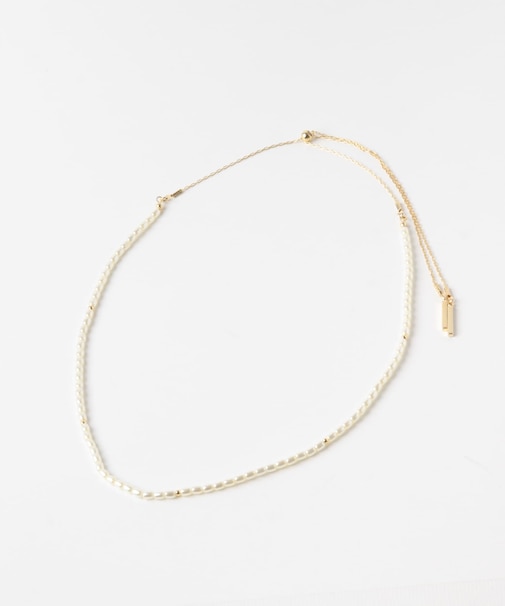 パールスライドネックレス