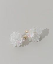 フラワービーズボリュームイヤリング