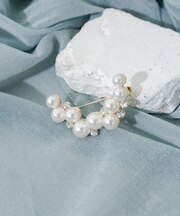 ランダムパールビジューブローチ