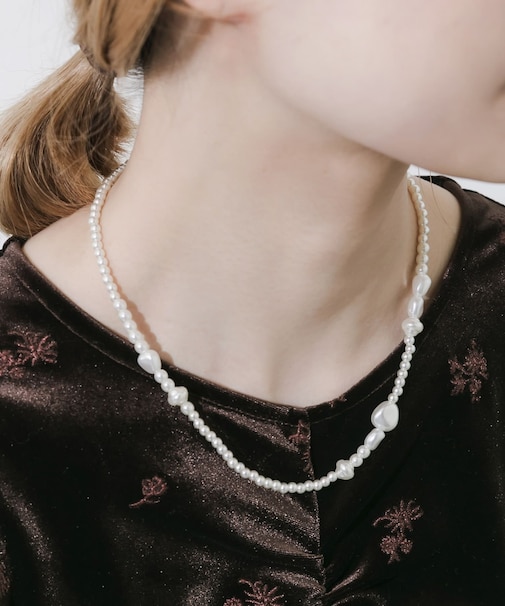 ミックスパールネックレス