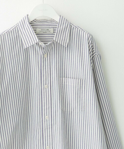 ストライプレギュラーカラーシャツ
