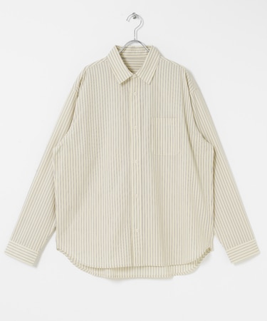 ストライプレギュラーカラーシャツ