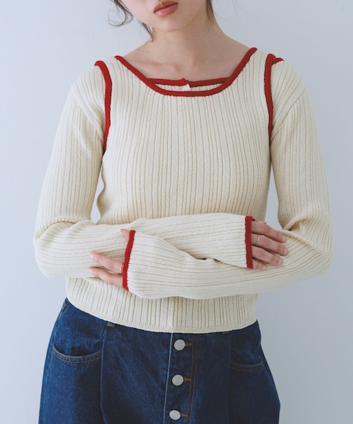 2WAYタンクトップSETカーディガン