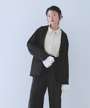 フリルスリーブテーラードジャケット