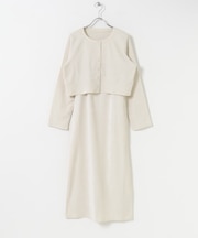 2Pベロアアンサンブルワンピース