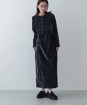 2Pベロアアンサンブルワンピース