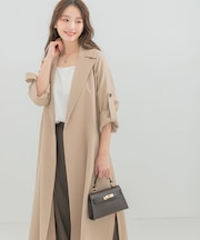 撥水 ロングガウンコート