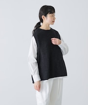 テープヤーンニットベスト