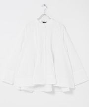 フレアシルエットピンタックブラウス