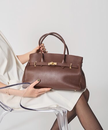 MILLELA FIRENZE　レザーカナグトートバッグ