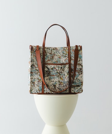 ファブリックスクエアトートバッグ