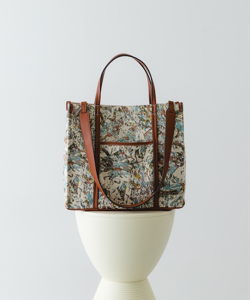 ファブリックスクエアトートバッグ