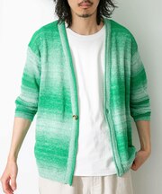 スペースダイライトニットカーディガン