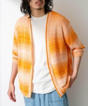 スペースダイライトニットカーディガン