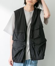 ナイロンマルチポケットジップベスト