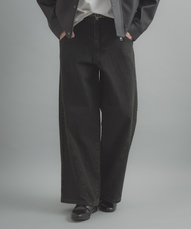ケミカルバギーワイドデニムパンツ