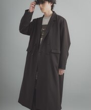 ダブルブレストロングコート