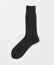 LIFE STYLE TAILOR　ドット柄ドレスソックス