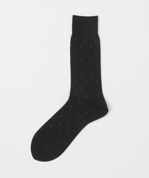 LIFE STYLE TAILOR　ドット柄ドレスソックス