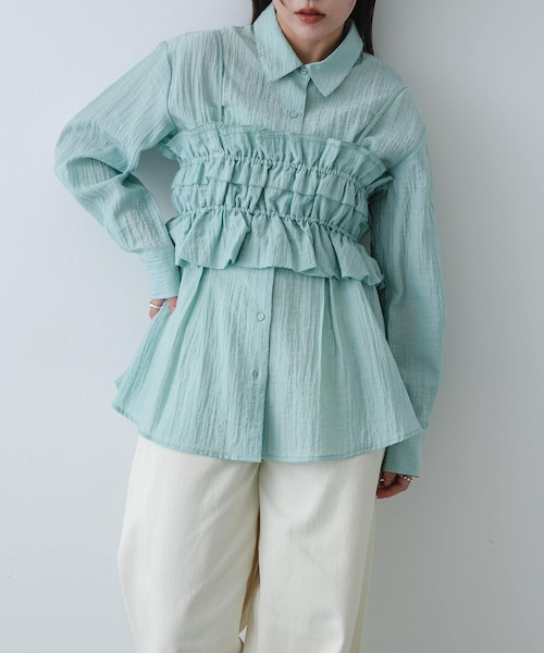 シャーリングビスチェセットシャツ｜アーバンリサーチの通販｜&mall