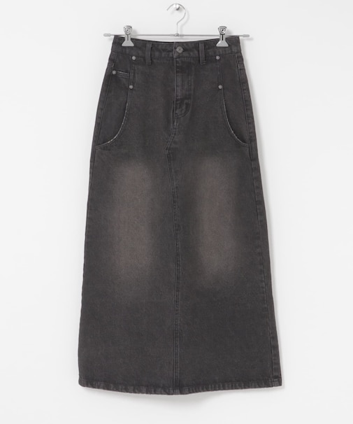 セミフレアデニムスカート