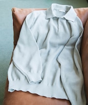 『吸水速乾／防シワ／イージーケア／UVカット』DRYMIX カノコロングスリーブニットポロシャツ