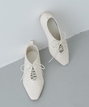 『抗菌』ギャザーレースアップシューズ