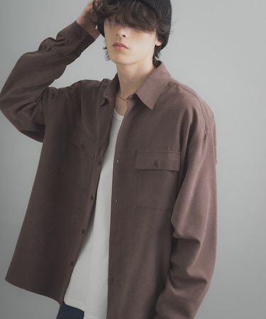 F／Sダブルポケットロングスリーブシャツ