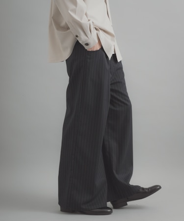 ラウンドポケットワンタックワイドスラックス