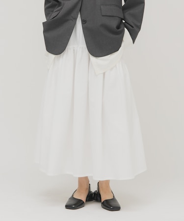 ボリュームミディスカート