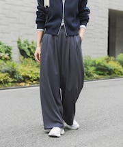 『UR TECH』完声タックギャザーワイドパンツ