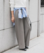 『UR TECH』完声タックギャザーワイドパンツ