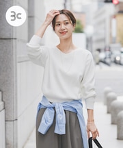 『UR TECH Renew Knit』Vネックプルオーバー