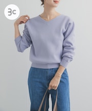 『UR TECH Renew Knit』Vネックプルオーバー