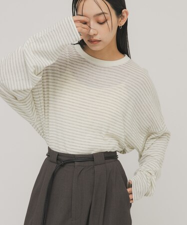 シアーボーダールーズニット