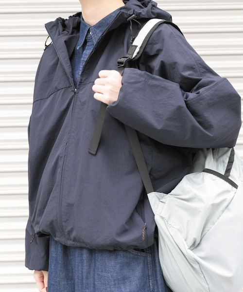 『UR TECH』ナイロンタッサージップパーカー EKAL（エカル） ブルゾン ジャンバー 「UR TECH」ナイロンタッサー